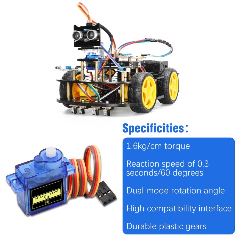 Micro Servo Motor Kit Binghe 6 Pieces 9G Micro Servo