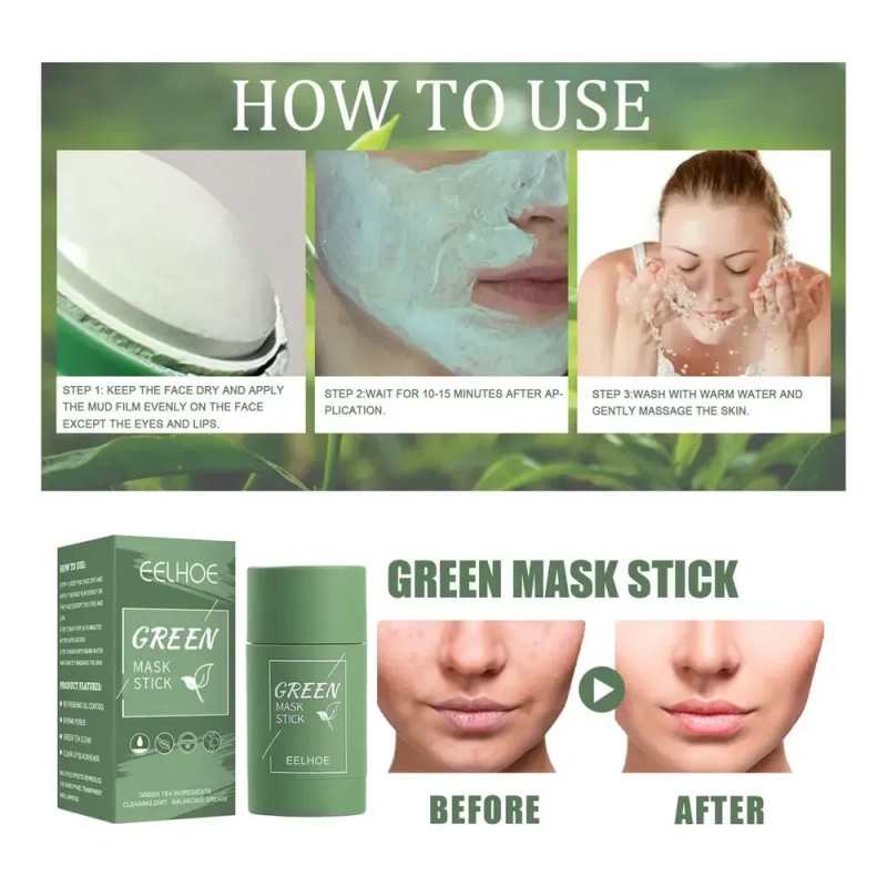 Mascarilla De Té Verde En Barra Con Extracto De Té,