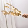 CATTREE Artificial Gold Eucalyptus, Faux Plastic Golden Plants 19" Tall