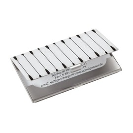 Sigel 91 x 56mm Abacus Business Card Case - White