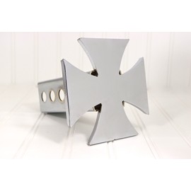Custom Hitch Covers 12600-Chrome Iron Cross Hitch Cover, 2"