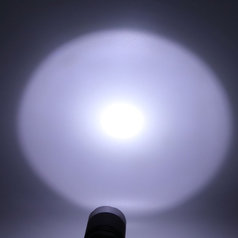 Camping Flashlight 5000LM Lengthened IPX5 Waterproof Anodized Black T6 Lamp