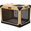Garnpet Soft Dog Crate for Small Dogs, 4-Door Foldable Collapsible