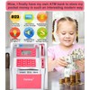 Fishboy Pink ATM Piggy Bank for Kids/Girls with Power-Off Memory,