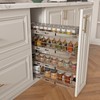 Sikarou 4-Tier 8" W x 21" D Narrow Pull Out