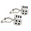 1 Pair of Men's Cufflinks Wedding Cufflink Stainless Steel Silver