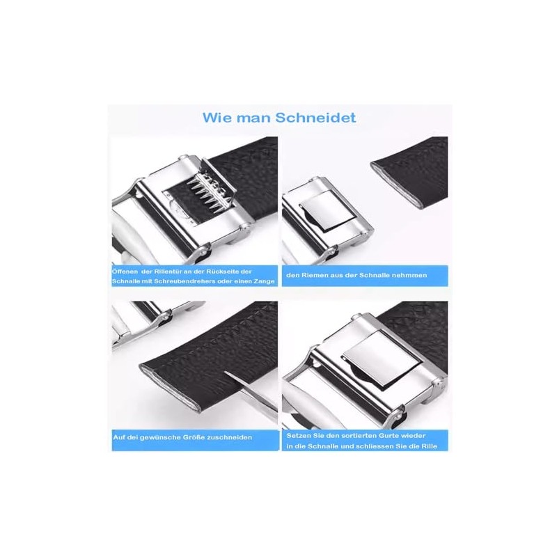 Glamexx24 Men's Replacement Belt for Jeans Business Suit Belt 35