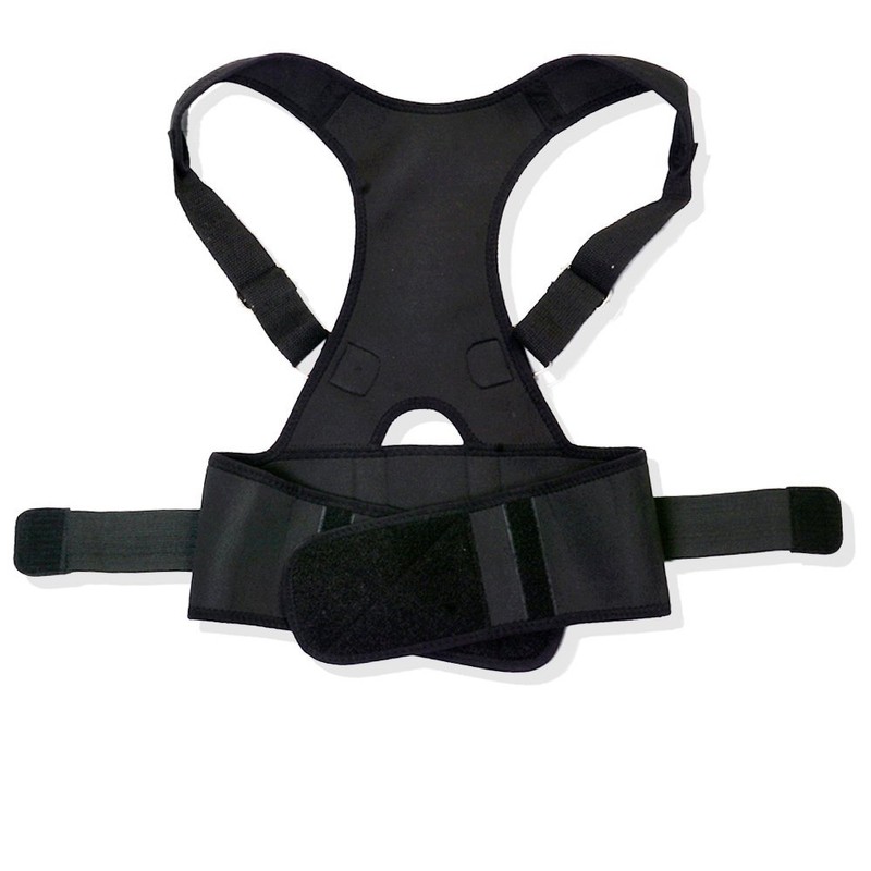 Posture Corrector Deluxe, Magnetic, Adjustable Straps, Neoprene, Four Colours (Medium,