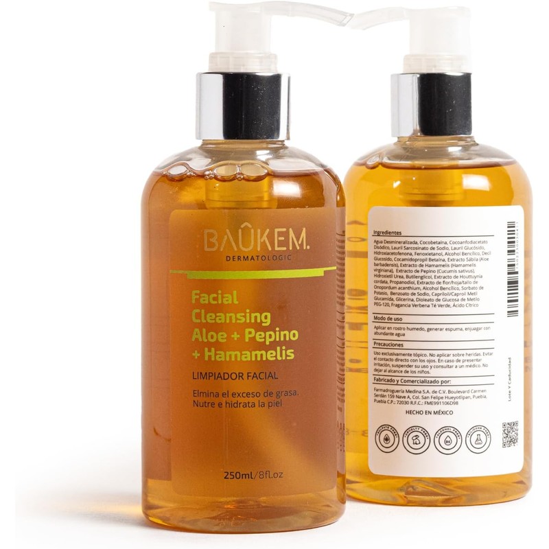 Baukem Facial Cleansing Aloe + Pepino + Hamamelis 250 ml