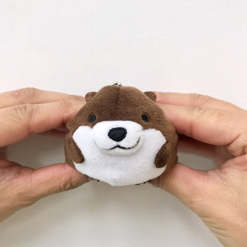 BESTEVER, Ball Chain, Otter, Mini Mascot, Bag Charm, Keychain, Small,