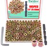Twidec/105PCS 1/4"-20 Threaded Inserts for Wood Furniture Screw-in Nut Wood
