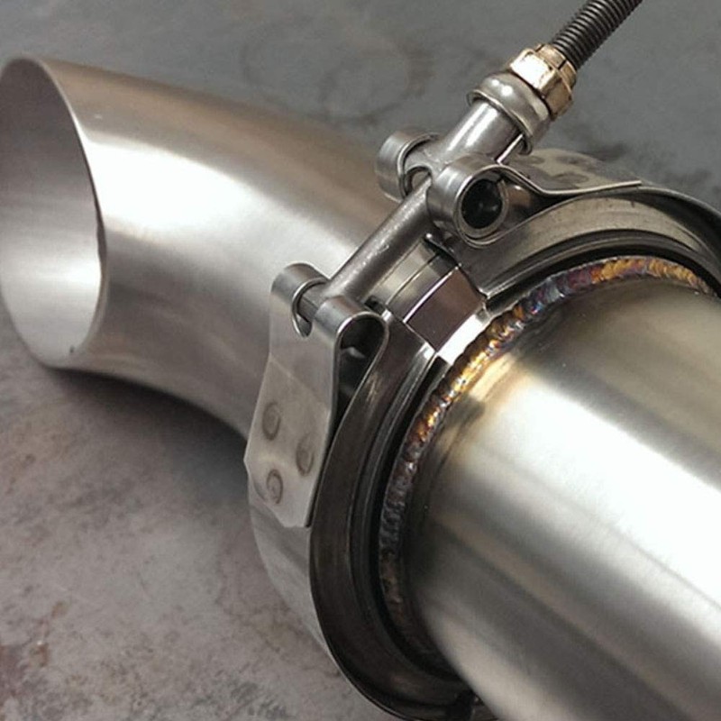3" Inch V Band Clamp Exhaust Turbo with CNC Flanges