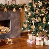 24 piezas de adornos rústicos para árbol de Navidad de