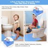 25 Pack Disposable Toilet Mats Absorbent Toilet Floor Protector from