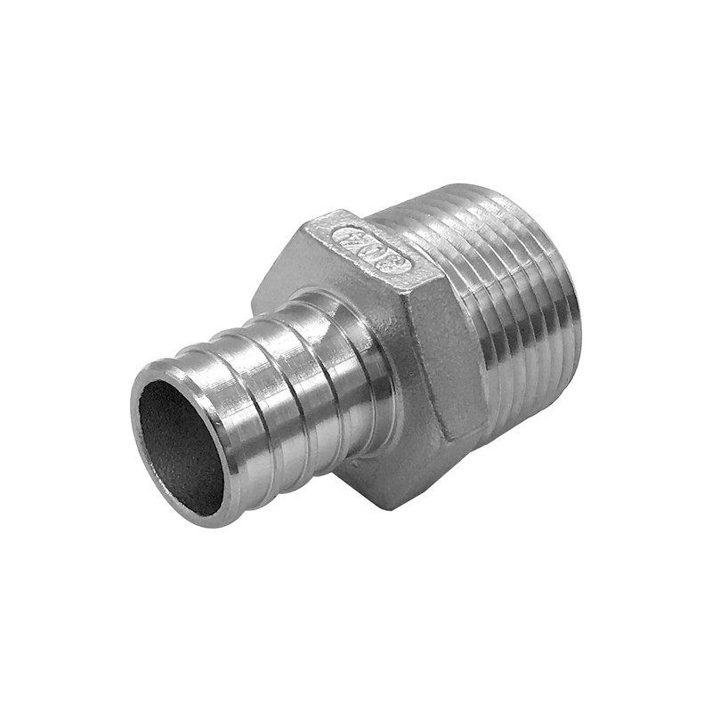 Fitvell Barb Crimp PEX 1/2" x 1/2" NPT Male Threaded