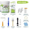 17 oz White Tub and Tile Paint, Semi-Gloss Refinishing Kit