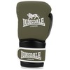 Lonsdale Barford Leather Boxing Gloves Olive/Black/White 10 oz