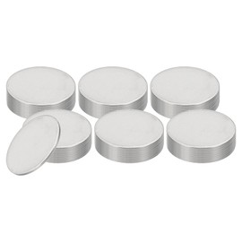 PATIKIL 44 Pcs Metal Stamping Blanks, 30mm Round Stamping Name Tags Stainless Steel Blanks Metal Plate Disc Circle for Laser Engraving Stamping Dog Tags Keychain Making