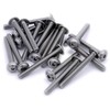 M6 (6mm x 35mm) Flanged Hex Socket Button Machine Screw