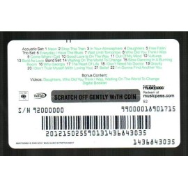 MUSICPASS John Mayer, Where the Light is 2008 Foil Download Card ( $0 EXPIRED )