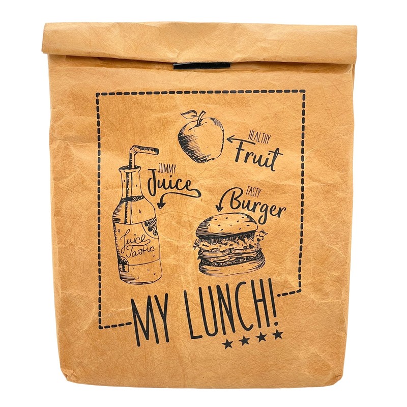 MIK funshopping Lunch Bag, Brown Lunch Bag Insulated Cold or
