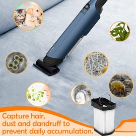 Unikstone 4 Pack Replacement Fabric Filter Compatible with Shark Cordless Handheld Vacuum WV401BL WV401PK WV403BR, Compare to Part # XFFWV400