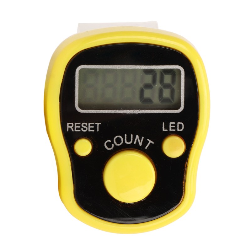 5PCS Finger Counter Adjustable Reset Button 5 Digit Number Hand