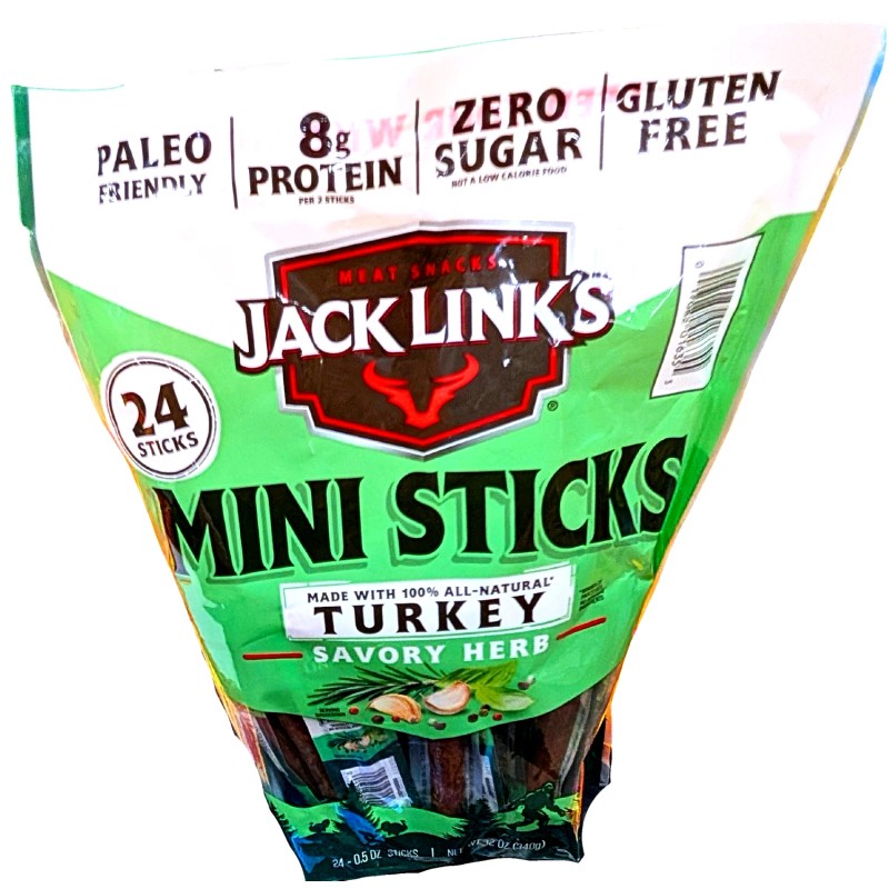Jack Link's Savory Herb Mini Turkey Stick 24 x 0.5