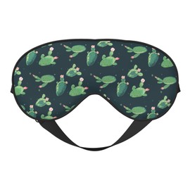 Sleep Mask for Side Sleeper Women Men, Eye Mask for Sleeping Light Blocking, for Travel, Nap, Meditation (Cactus)