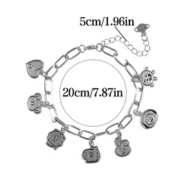 Driflo Bts Bracelets, Kpop Bracelets for Womens, Bts Jewellery, Cartoon Pendant, Adjustable Bracelets, Gifts for Fans
