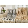 SARO LIFESTYLE Printed Throw with Embellished Design