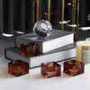 DONOUCLS Home Crystal Tealight Candle Holders Pack of 4, 1.5