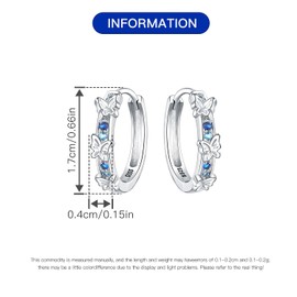 CYMYSS Earrings 925 Silver Hoop Earrings Silver 925 Silver Earrings Women's 925 Small Hoop Earrings Silver 925 Sterling Silver Earrings Hoop Earrings Earrings for Women, Sterling Silver, No Gemstone