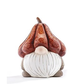 Giftcraft 582397 Ceramic Gnome Figurine, 6.5 inch, Terracotta