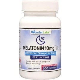 Wonder Laboratories Melatonina Masticable 10mg 200ct                                                                                                  
