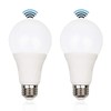 GREENIC Motion Sensor Light Bulbs Outdoor, 15W (100W Equivalent) 1500LM