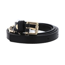 VALENTINO Emma Winter Belt W120 Nero / Oro - Can be Shortened, Nero / Oro