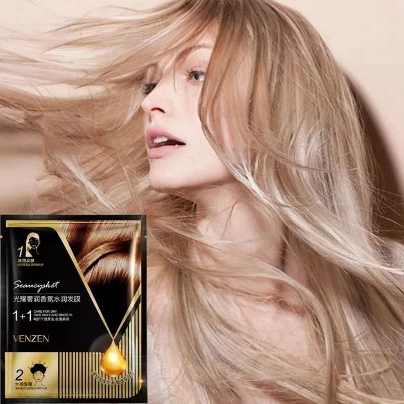 Venzen 3 Mascarillas Cabello Hidratante Reparadora Aguacate Gorra