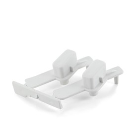 DEKAROX Keycap for Whirlpool Bauknecht 481071425341 Indesit C00311013 White Plastic 53 x 20 x 46 mm Push Button for Washing Machine such as PWF AWO AWS WAC AWC WWD AWP DRU ECO AWI FDL CDL WSM AWX AWW