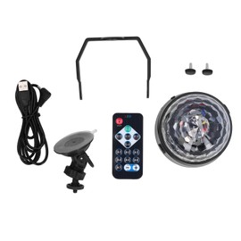 5V Colorful Rotating Stage Light USB 3 Music Activated Modes 7 Colors Voice Control Light Bulb for Stage KTV