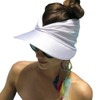 Women Visor Ponytail Sun Hat UPF 50+ UV Protection Wide