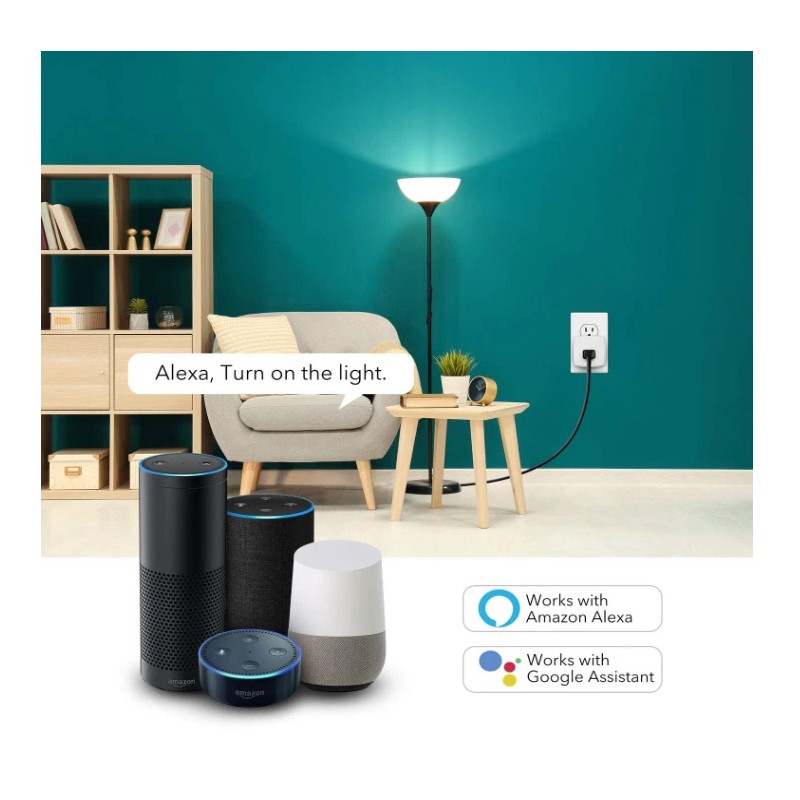 MINI HBN Smart Plug Mini 15A WiFi Outlet Works with