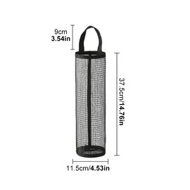 Pixaro 2PCS Carrier Bag Storage, Plastic Bag Storage Hanging, Mesh Hanging Dispenser Trash Bag, Plastic Bag Holder and Carrier Bag Holder for Home Kitchen Garbage Bag Storage