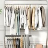 STORAGE MANIAC Adjustable Closet Rod Hanging Clothes Heavy Duty Closet