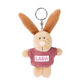 Nici 44631 Key Ring Rabbit with T-Shirt Lara 10 cm Beige