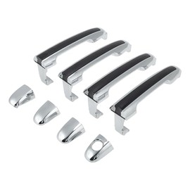 Juego de Manijas de Puerta Exteriores para Hyundai Sonata 2005 2006 2007 2008 2009 2010 Cromadas Delanteras y Traseras Izquierdas para Conductor y Pasajero Derecho 826523K010/826523K030