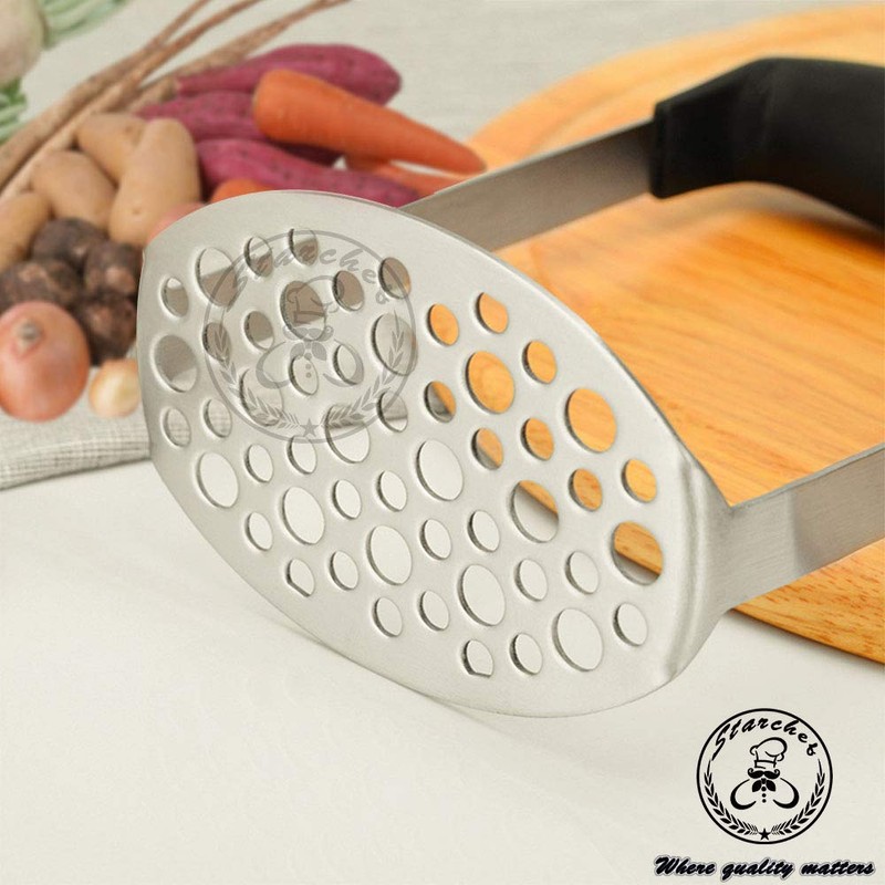 Starchef Masher Ricer,Stainless Steel Masher Ricer with Soft Handle, Baby