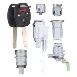 MOTOKU Ignition Switch Cylinder Door Trunk Release Lock Cylinder with Key Set for Honda Accord 2003-2007 Include Glove Box Lock and Seat Lock