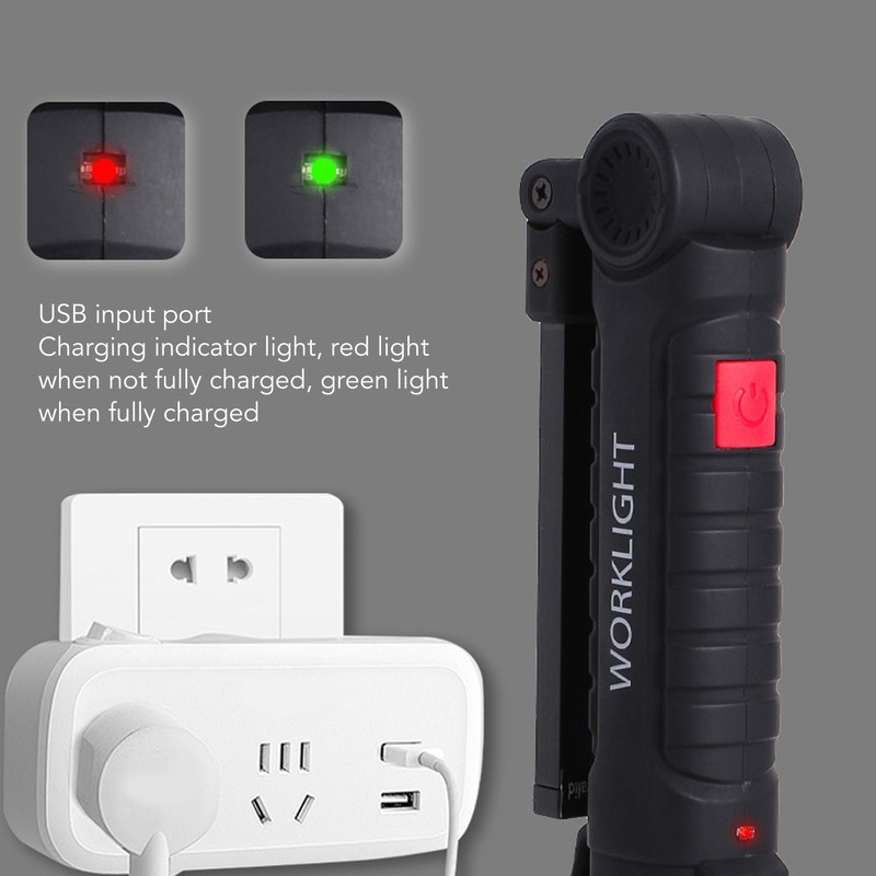 COB Work Light Multifunctional Magnetic COB Light with Indicator for