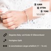 Silberketten-Store Baby- & Kinder ID Armband inklusive Gravur & Geschenksäckchen